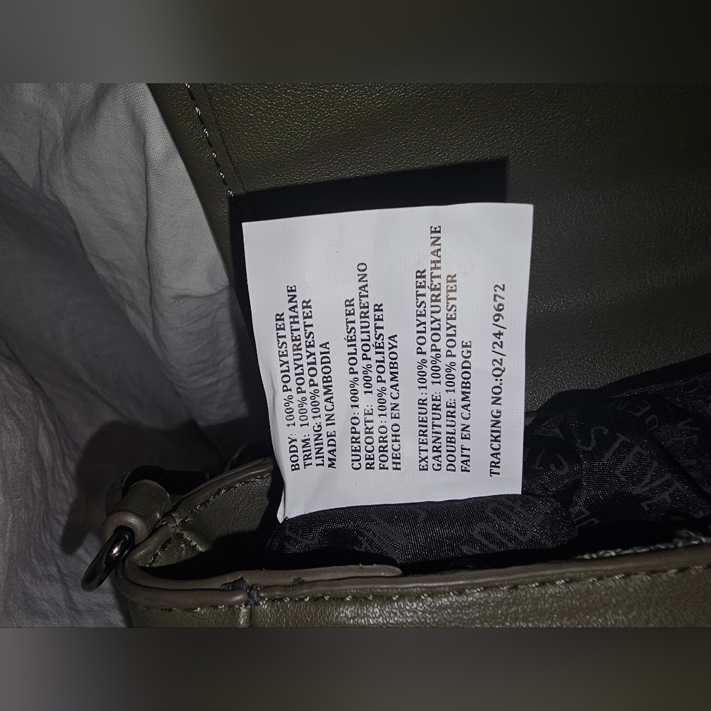 Steve Madden NWOT Byphyre Olive Green Crossbody - Picture 7 of 8